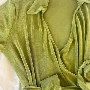 Sparkly Green Princess Polly Side Tie Dress